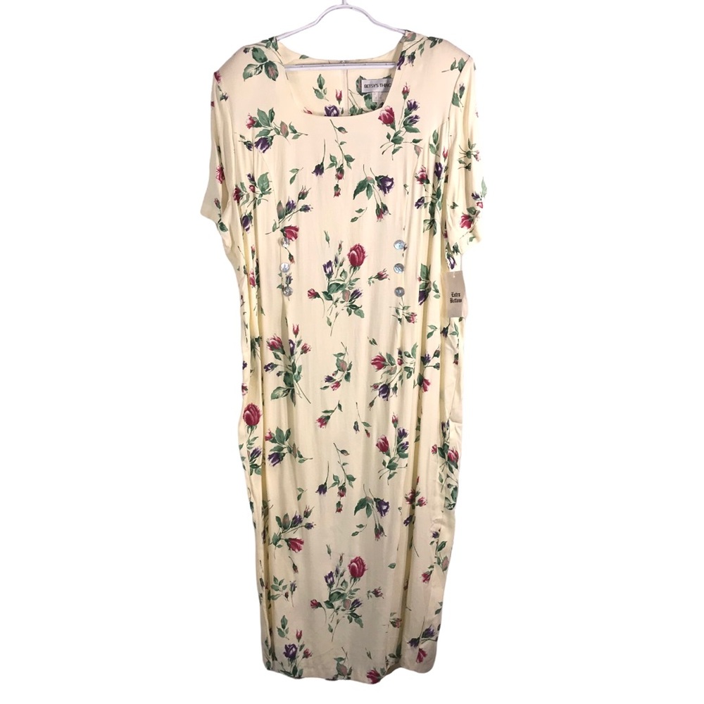 Vintage 1990s Betsey’s Things Garden Maxi Dress